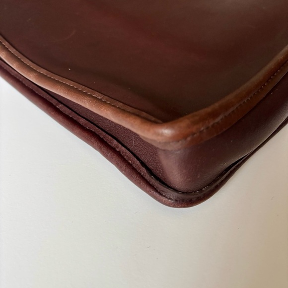 Coach vintage Rich Brown Leather Laptop Document Sleeve portfolio bag - Picture 7 of 14